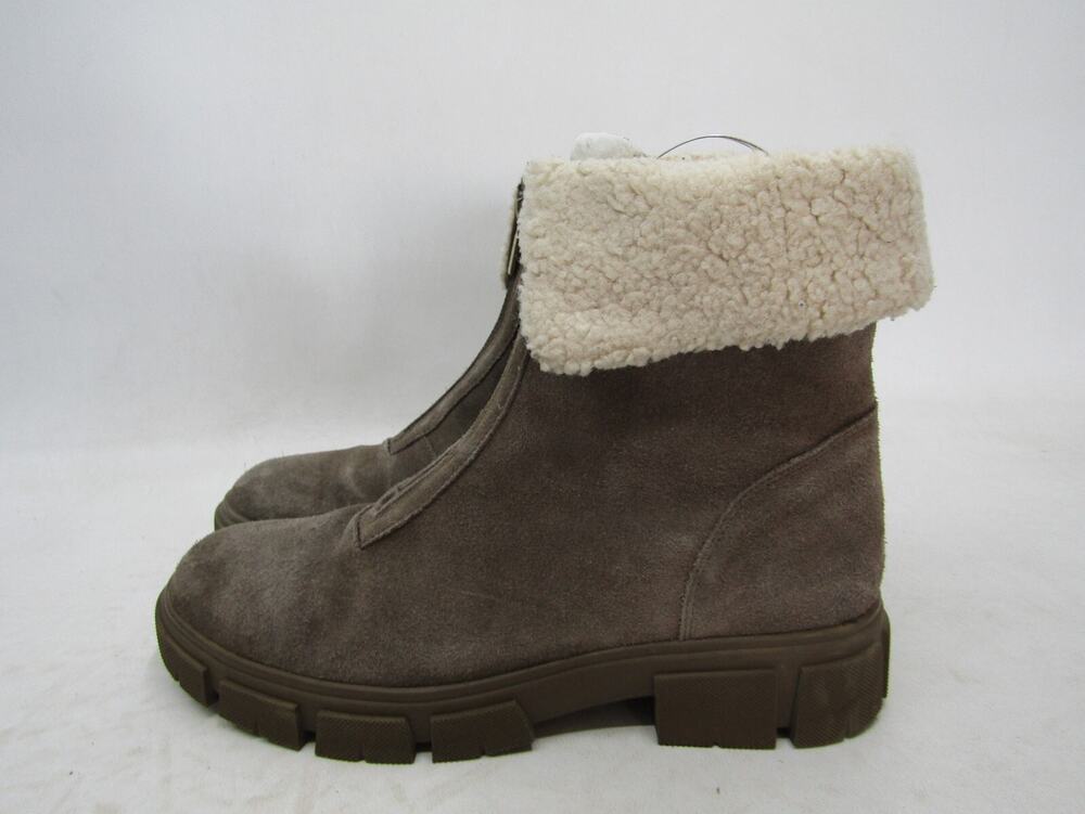 Blondo Womens Size 11 M Brown Suede Fold Over Ankle Fashion Boots Booties